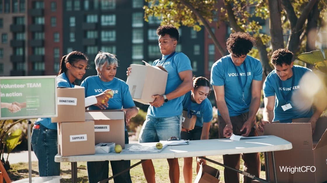 Fractional CFO Sophie Wright presenting a financial growth roadmap and architecture for a UK NFP organization.